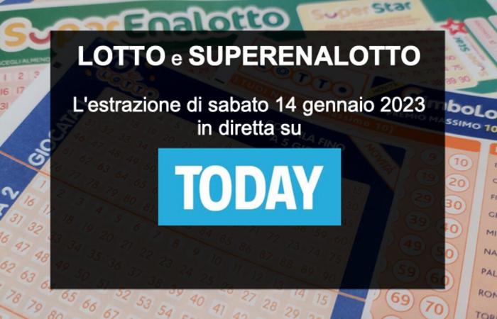 Estrazioni Lotto oggi e numeri SuperEnalotto sabato 14 gennaio 2023 – .
