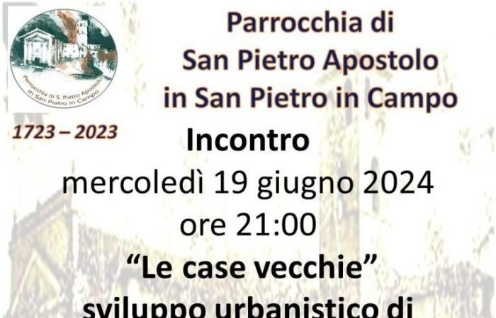 Nuovo incontro per i 300 anni della parrocchia di San Pietro in Campo – .