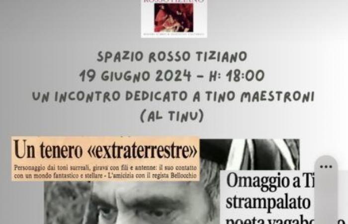 IL “TINU” DALLO SPAZIO SIDERELALE A QUELLO DI TIZIANO ROSSO ⋆ Diario di Piacenza – .