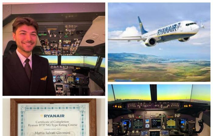 il sogno del volo trasformato in realtà. La storia di Mattia Salvati Giromini, 23enne pilota di linea Ryanair, ai comandi di un Boeing 737/Foto e Video