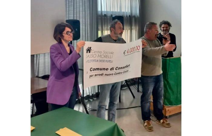 Alluvione, dal Centro Sociale e dal Centro Sportivo Sasso Morelli 4mila euro per il Comune di Conselice – .