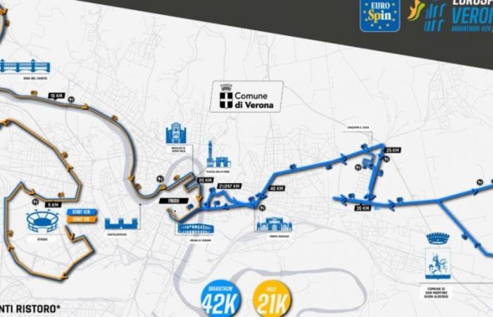 Confermato il percorso della Eurospin Verona Run Marathon 42K e 21K – .