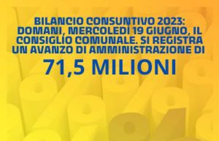 Il Comune di Caserta approva il 19 giugno il bilancio consuntivo 2023, avanzo di 71,5 milioni