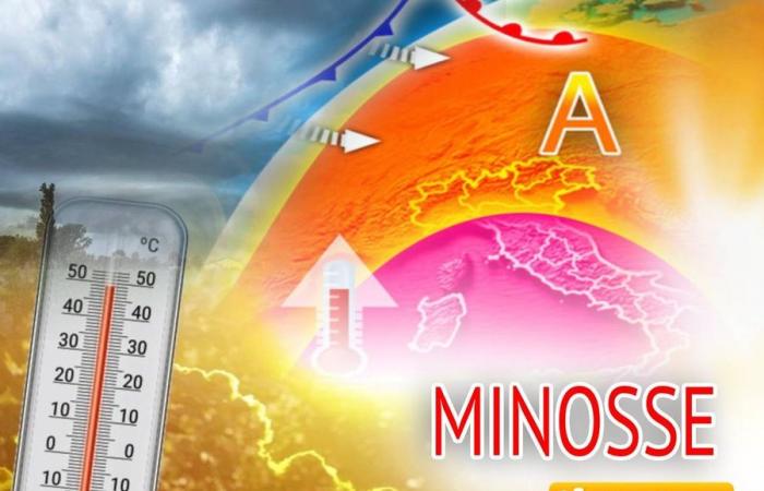 Anticiclone Minos alla massima potenza fino a venerdì; temperature superiori a 40°C. Il punto di Tedici – .
