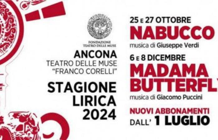 Stagione lirica 2024 di Ancona al Teatro delle Muse, nuovi abbonamenti dal 1 luglio – .