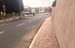 Nuovo marciapiede in via di Montenero, senso unico alternato al civico 168 – .