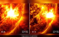 La NASA condivide le foto di massicce esplosioni sul sole che hanno scatenato brillamenti solari – .
