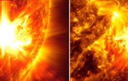 La NASA cattura le immagini di un sole in tempesta che emette potenti brillamenti solari – .