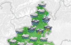 Il clima del Piemonte. Anticiclone in calo, tornano piogge, temporali e temporali, anche forti da martedì sera « 3B Meteo – .