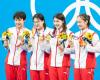 Medaglia d’oro ritirata dalla staffetta 4×200 stile libero femminile cinese a Tokyo2020 – .