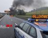 Auto a GPL incendiata, l’incendio sull’Autostrada del Sole A1 – .