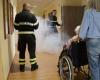 Simulazione incendio in una casa di riposo, primo giorno di “Ageless Citizenship”