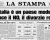 Il referendum sul divorzio, il trionfo dell’Italia laica – .